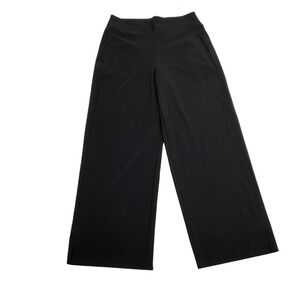 ATHLETA women's pants Cosmic wide leg work travel 587316 black sz 10 lightweight